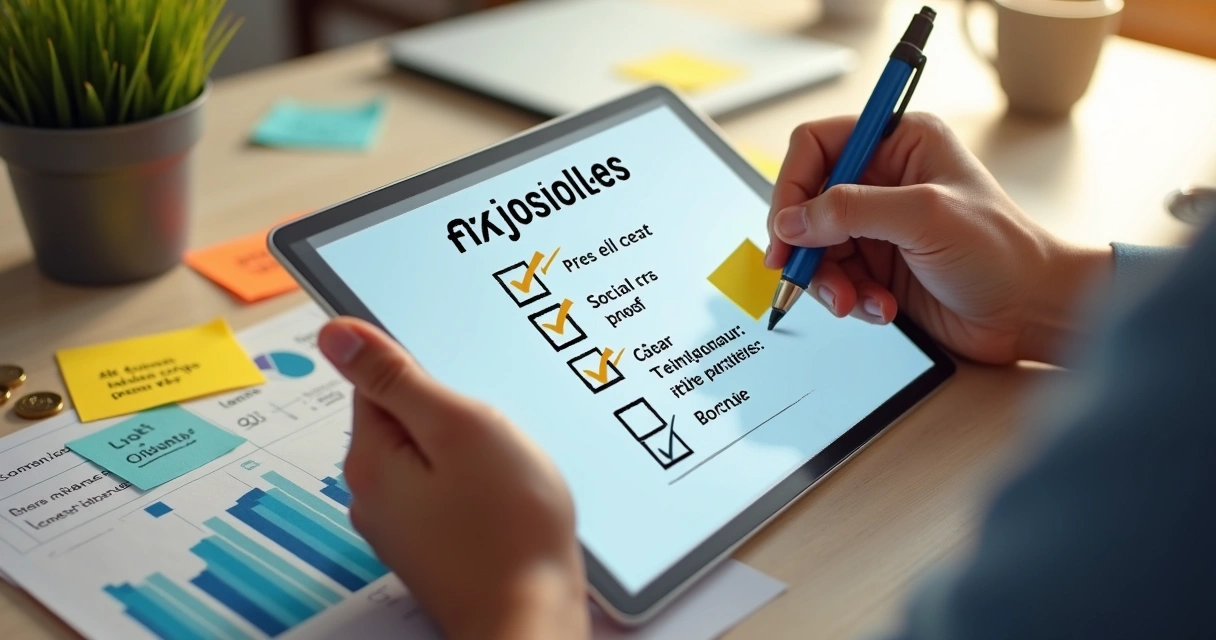 Checklist prático para psicologia de preços em landing page 