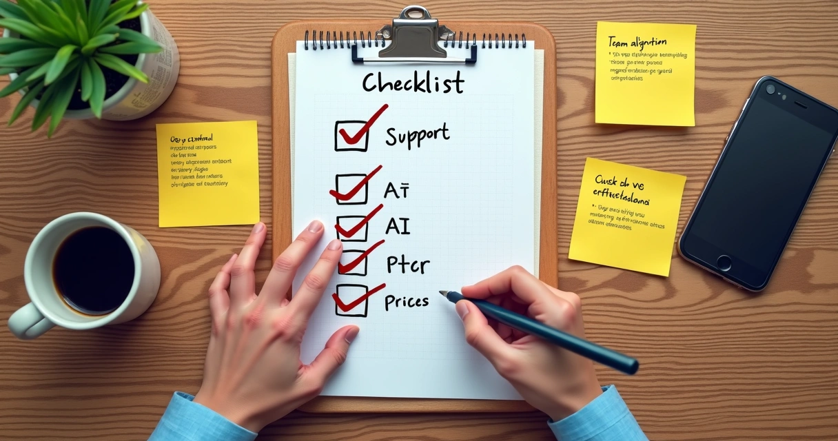 Checklist de critérios para softwares de OKR direcionado para pequenas empresas 