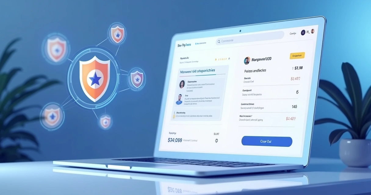 Tela de checkout com análise antifraude em ação em loja online 