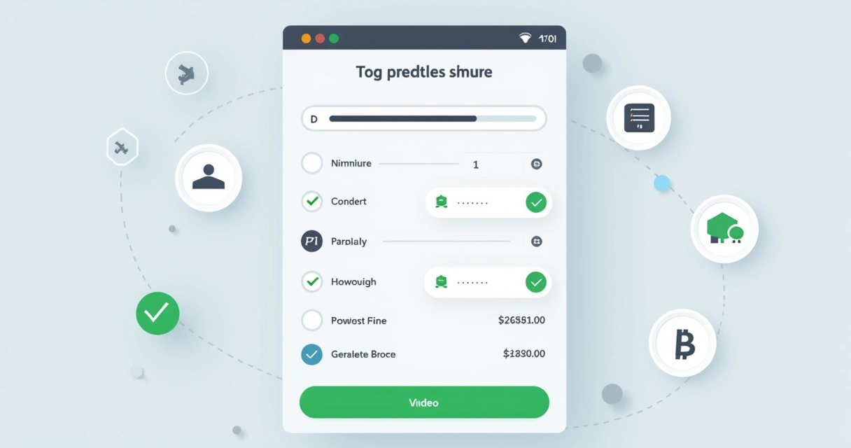Tela de checkout online limpa e intuitiva 