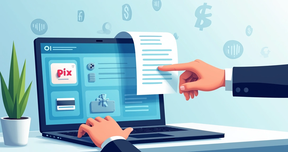 Checkout digital integrado com múltiplos métodos de pagamento 