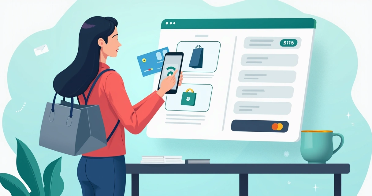 Tela de checkout simples e clara de e-commerce brasileiro 