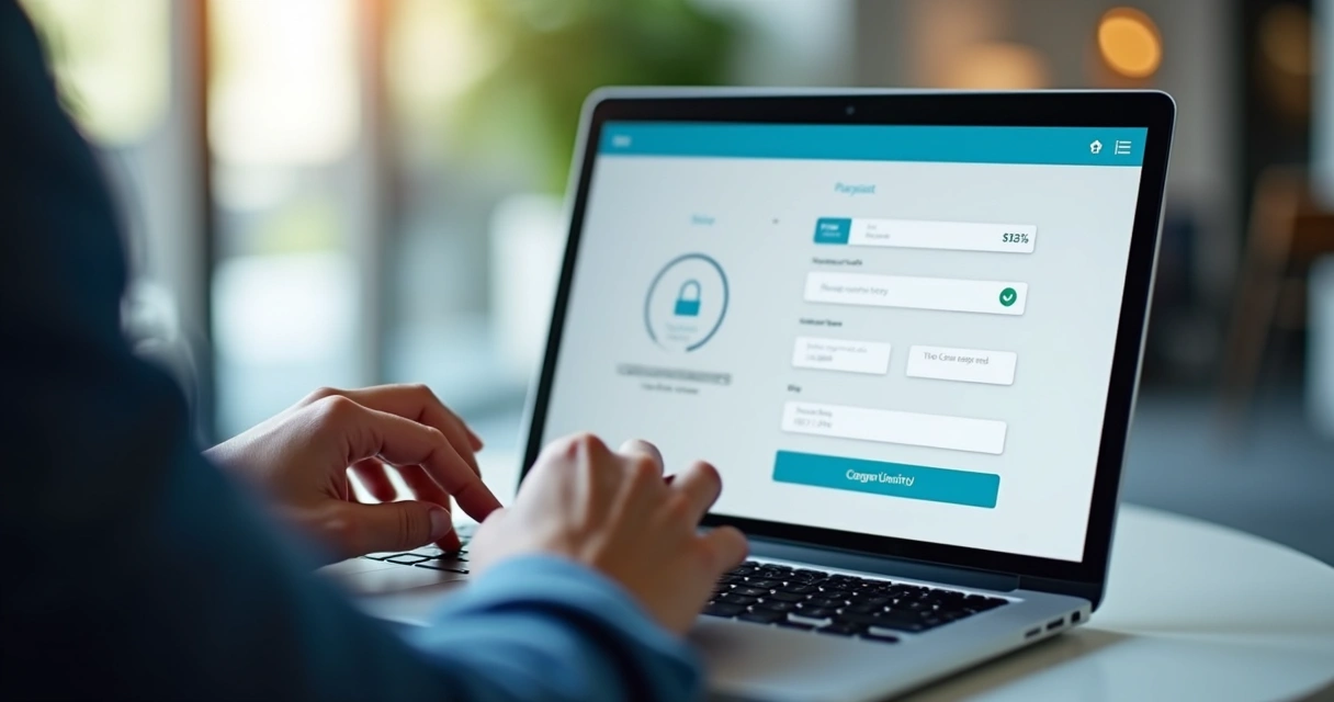 Formulário de checkout de e-commerce seguro e organizado 
