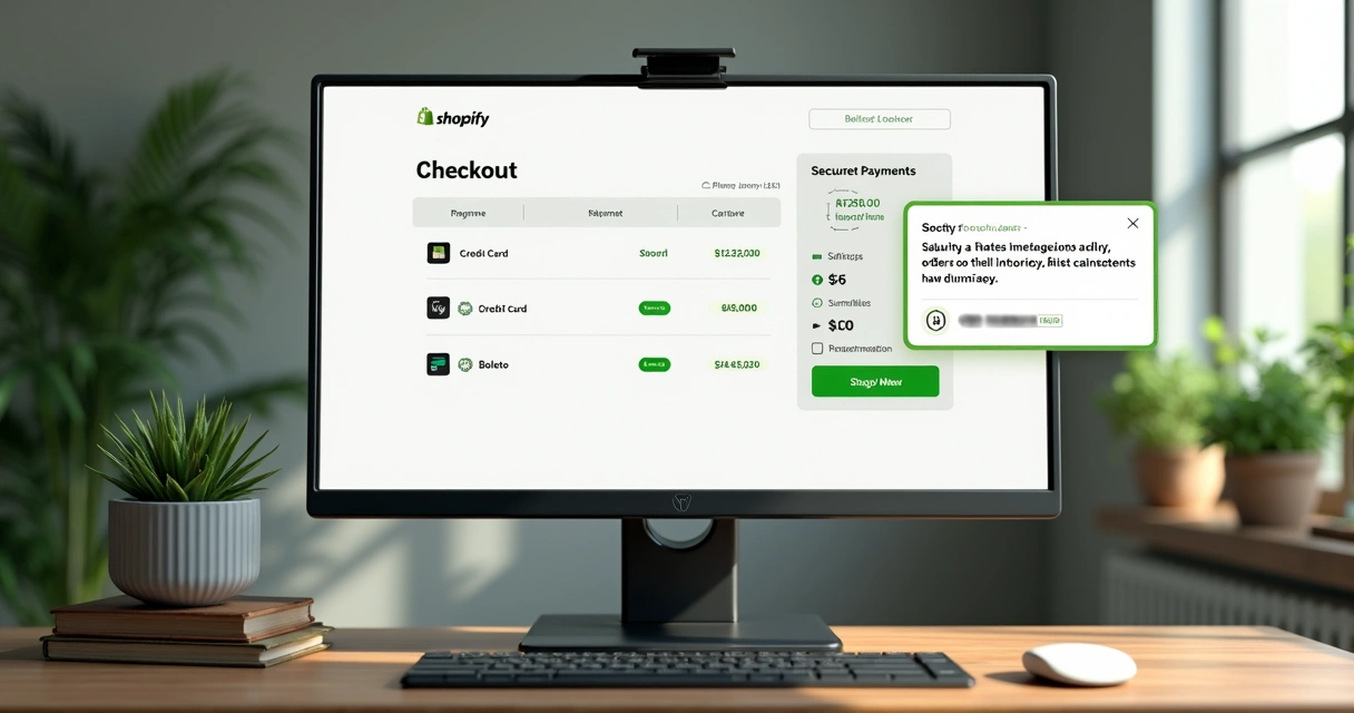 Checkout seguro com validação em loja Shopify 