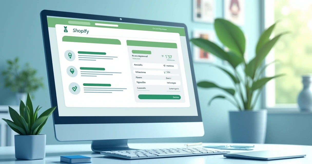 Tela de checkout seguro em loja virtual, com sinais de aprovação e proteção 