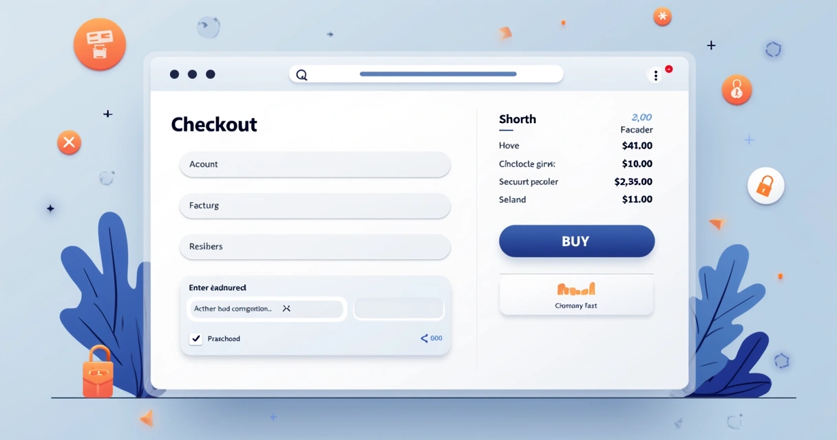 Checkout simplificado em site de vendas