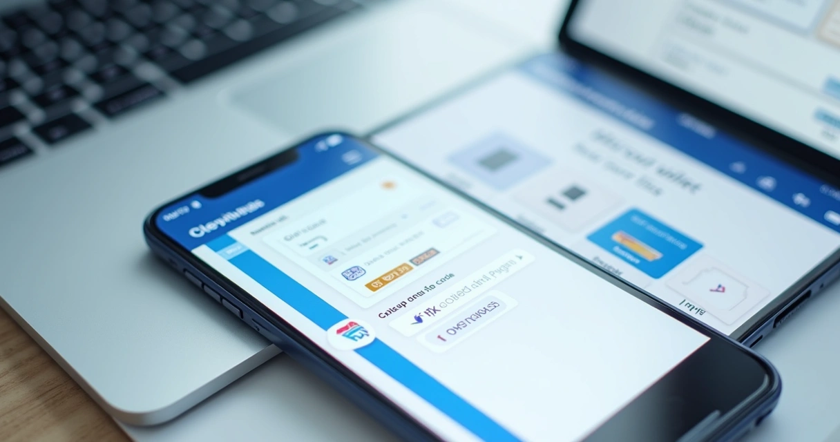 Tela de checkout transparente em loja online 