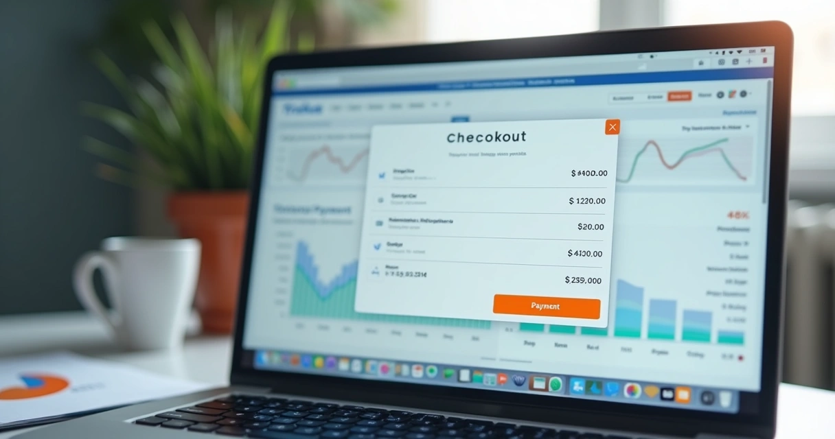 Checkout transparente integrado em plataforma ERP com opções de Pix, cartões e recorrência.