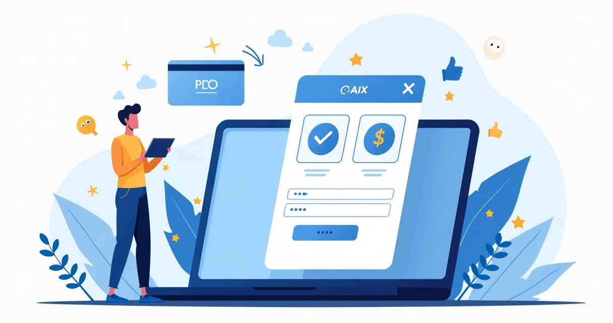 Usuário concluindo compra em uma loja virtual com tela de checkout simples, selo de segurança e opções de pagamento