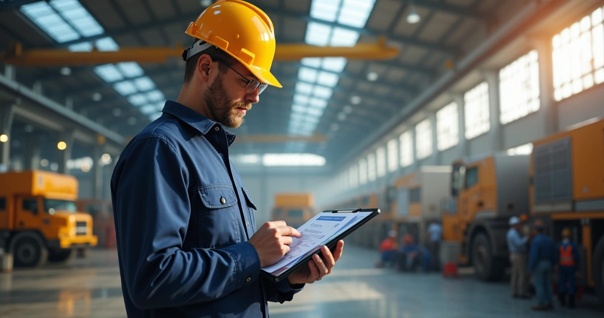 Pessoa usando lista de verificação para gerenciamento de riscos 