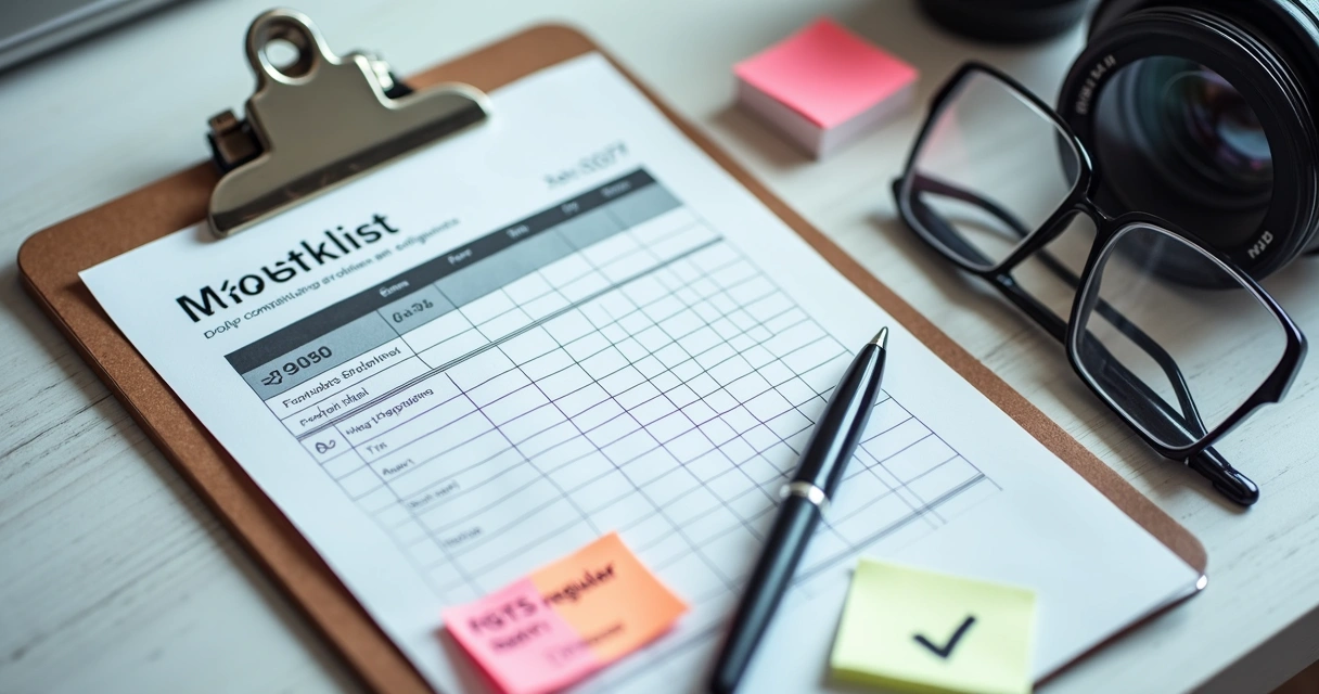 Planilha de checklist mensal de obrigações trabalhistas 