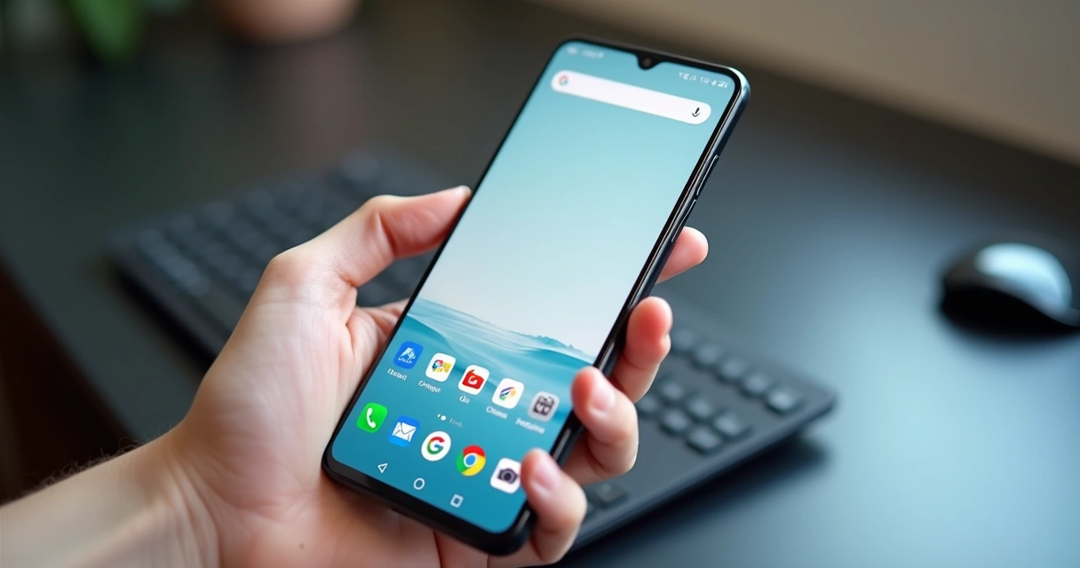 Botão do Modo IA no Chrome Mobile acima do teclado 