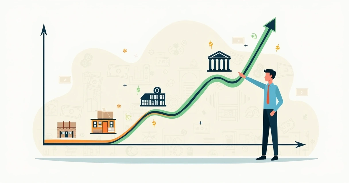 Gráfico mostrando o ciclo operacional financeiro empresarial 