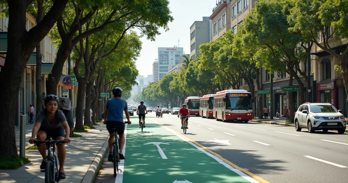 Ciclovia em avenida urbana de Natal 