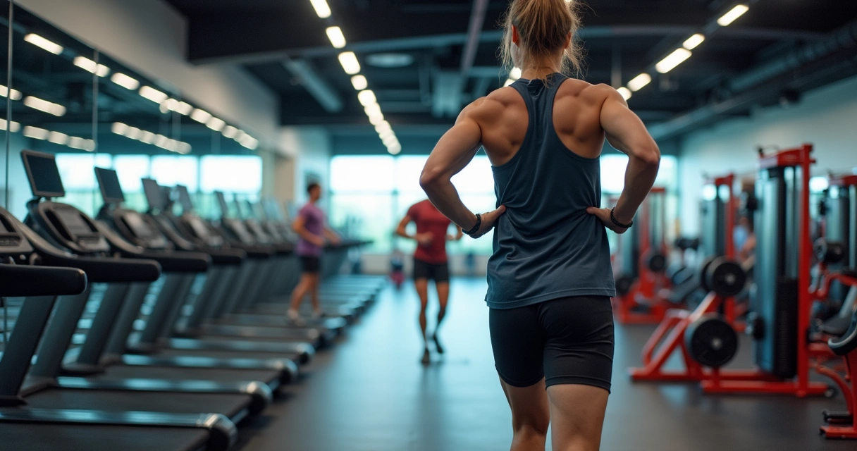 Pessoa treinando em circuito misto de cardio e musculação 