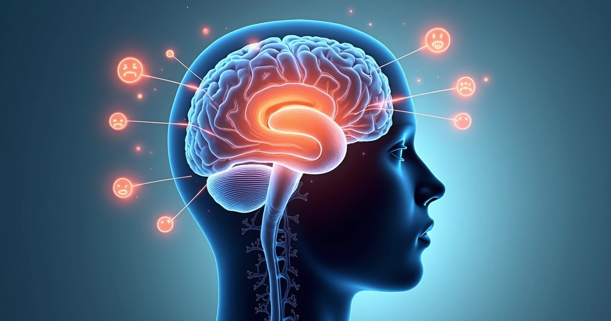 Ilustração das áreas do cérebro envolvidas no arrependimento