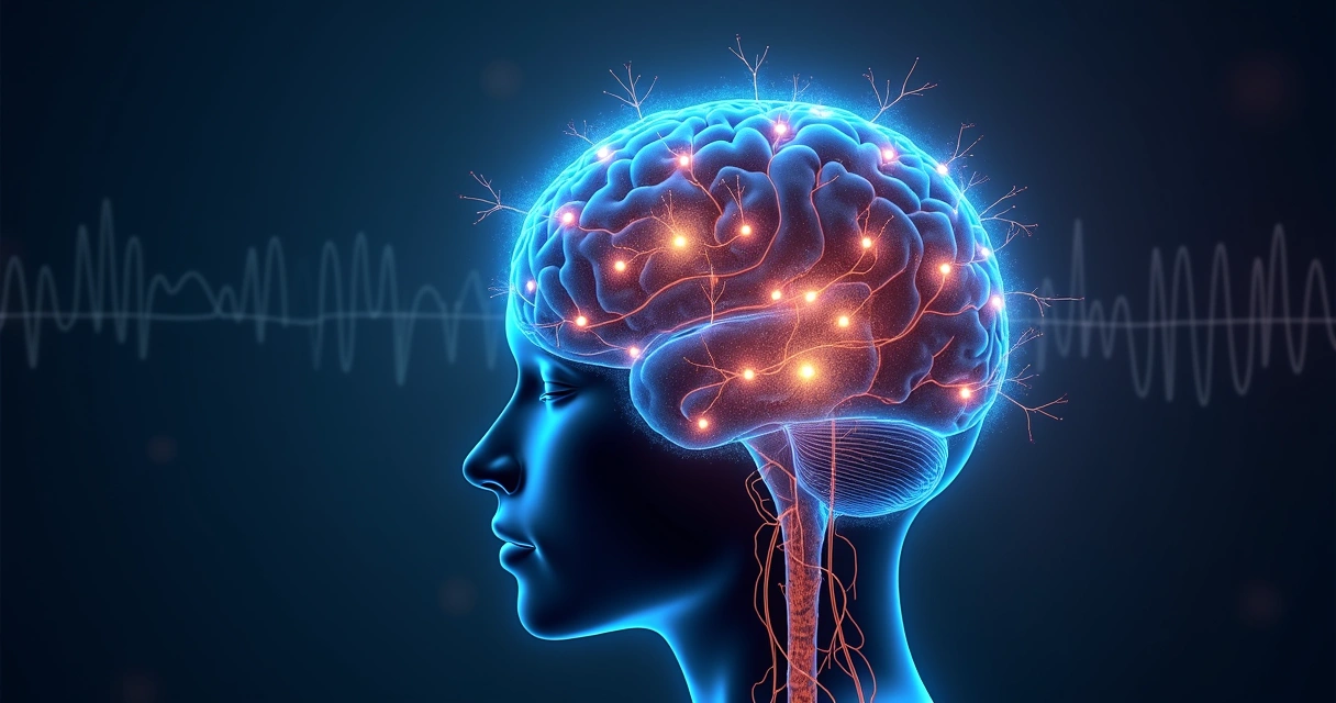 Ilustração de circuitos cerebrais ativados por hábitos 