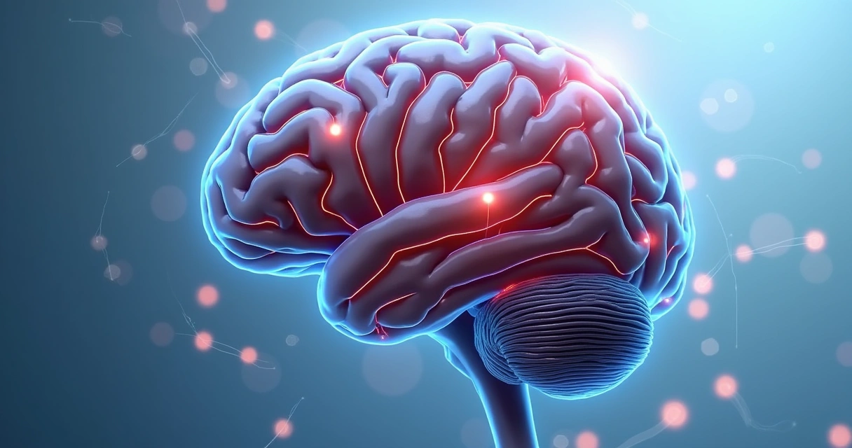 Ilustração de circuitos neurais do cérebro envolvidos na motivação 