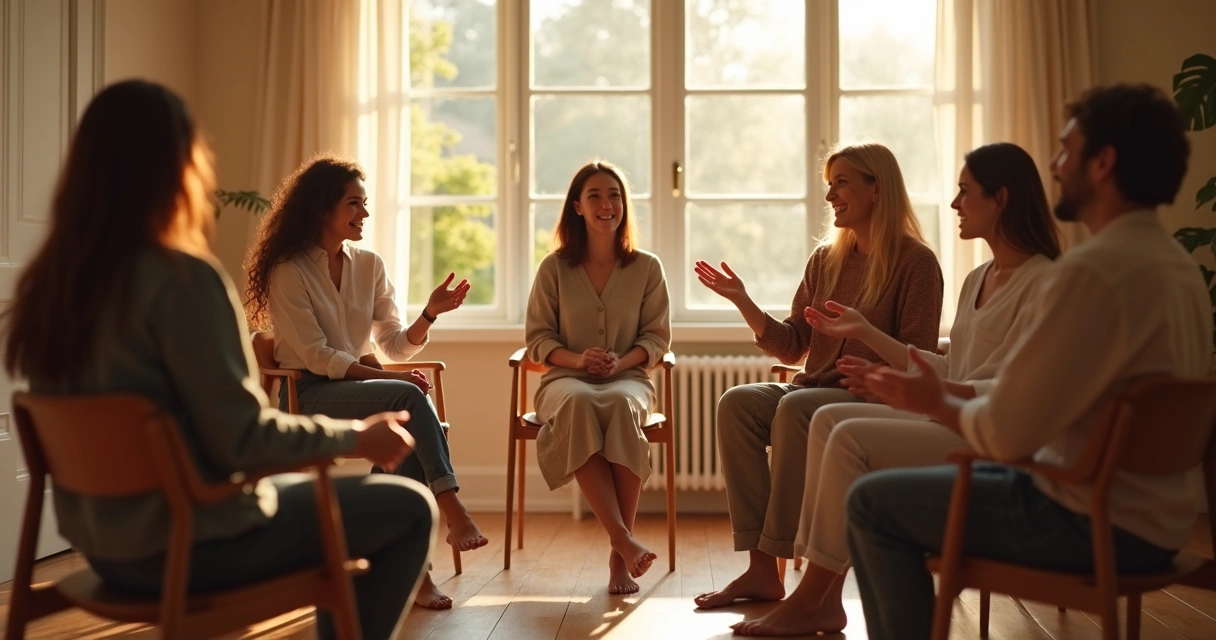 Círculo de diálogo com ambiente de confiança 