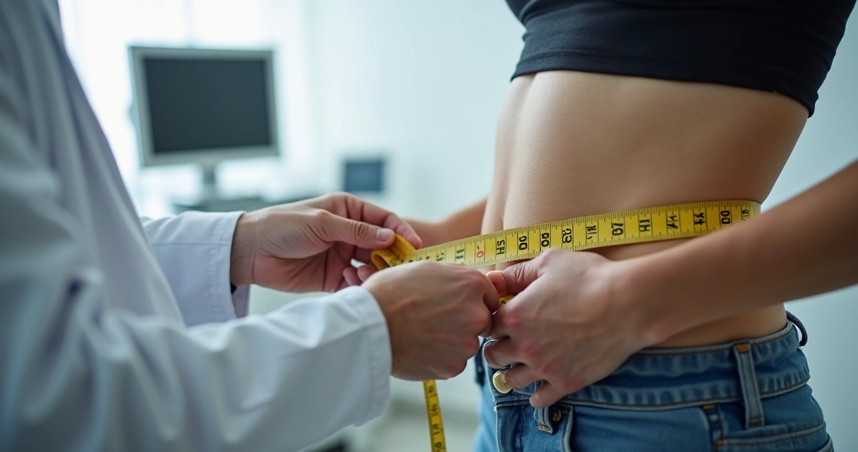 Medida da circunferência abdominal em consulta de nutrição 