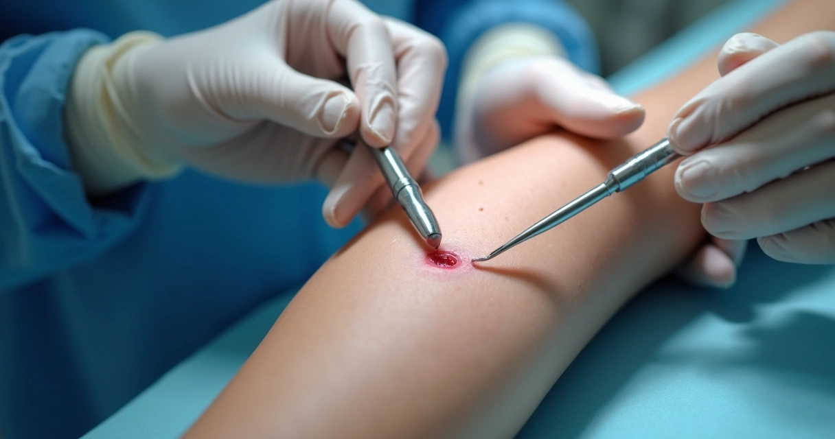 Procedimento cirúrgico simples para remoção de lipoma 
