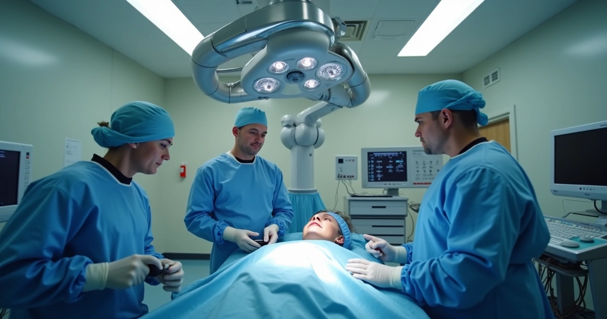 Cirurgia robótica para próstata aumentada 