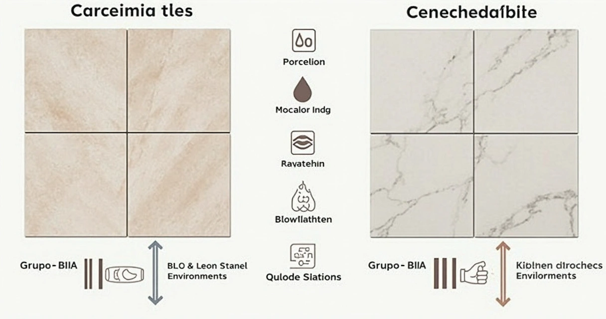 Porcelanato x Cerâmica: Diferenças, Absorção e Normas em 2026 1 Quadro de classificação de placas cerâmicas com foco em absorção de água