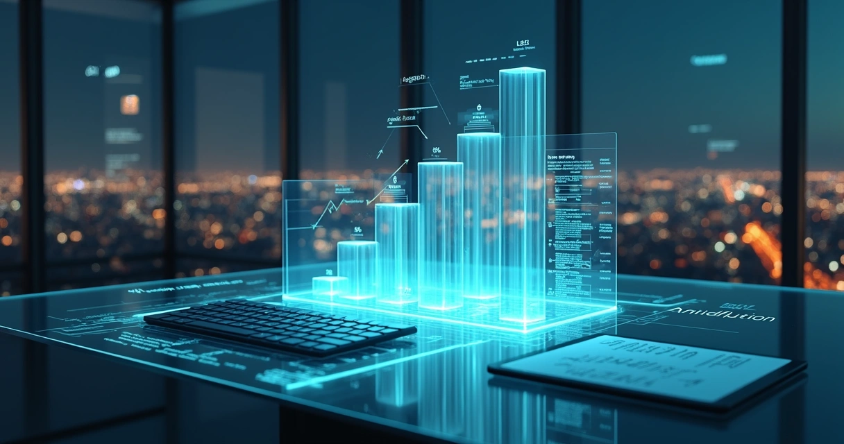 Gráfico societário sendo protegido por campos de força digitais em escritório de tecnologia 