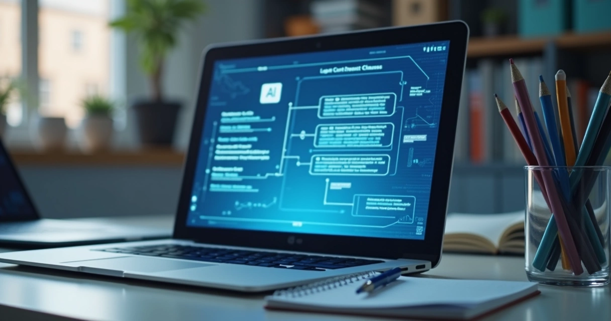 Interface digital com cláusulas resumidas e gráfico de análise jurídica 