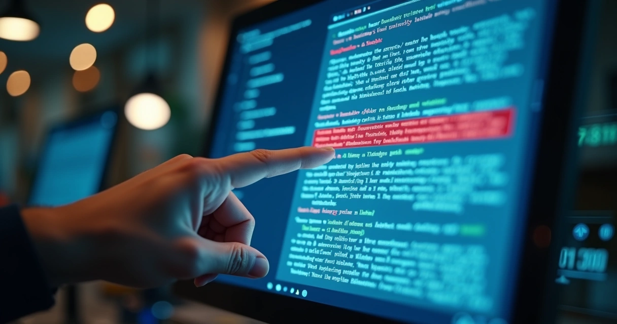 Cláusulas contratuais destacadas em tela digital