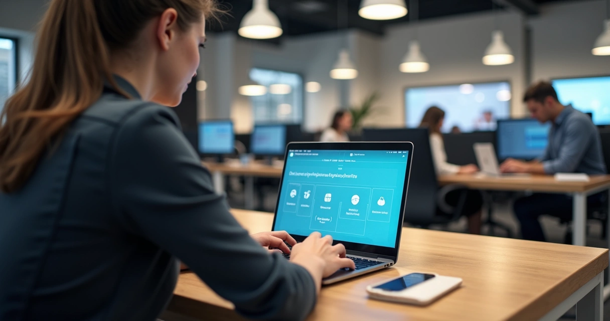 Cliente acompanhando o status da produção do pedido em tela de notebook 