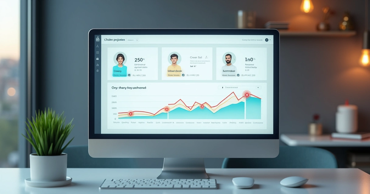 Dashboard de e-commerce mostrando alerta de cliente em risco com dados de recência e frequência destacados 