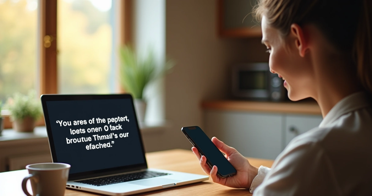 Cliente analisando orçamento no celular em casa 