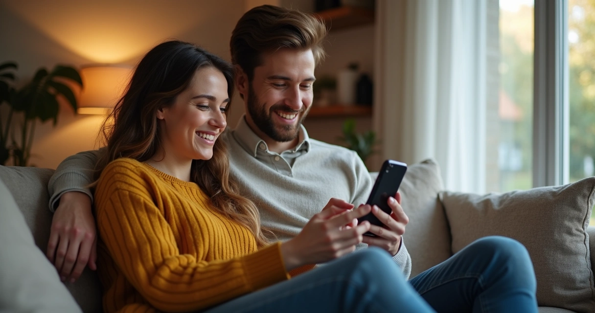 Cliente recebe atendimento digital personalizado sobre imóveis no celular 