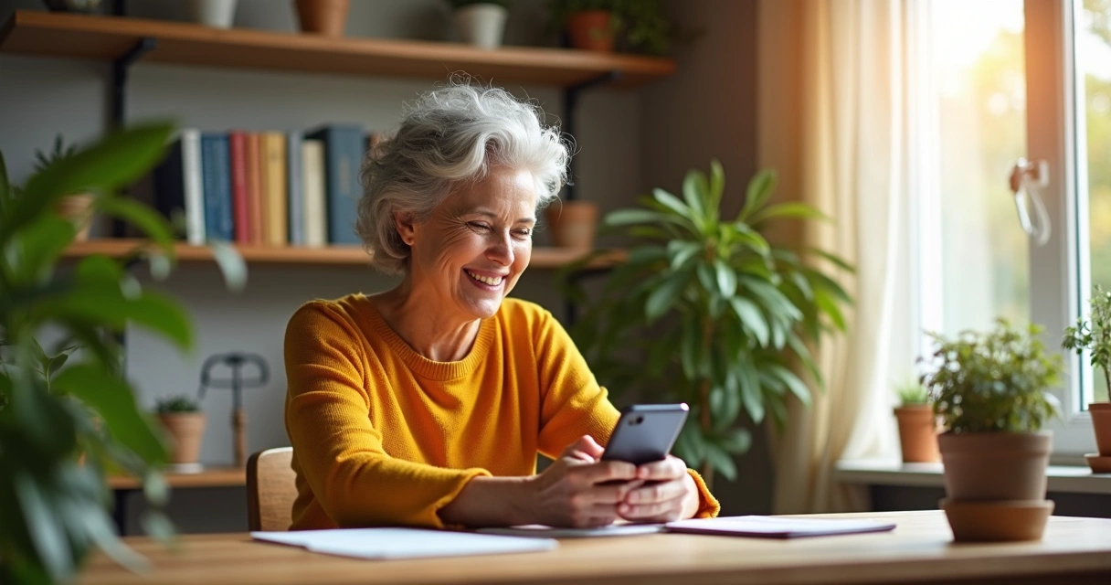 Cliente interagindo com chatbot no celular