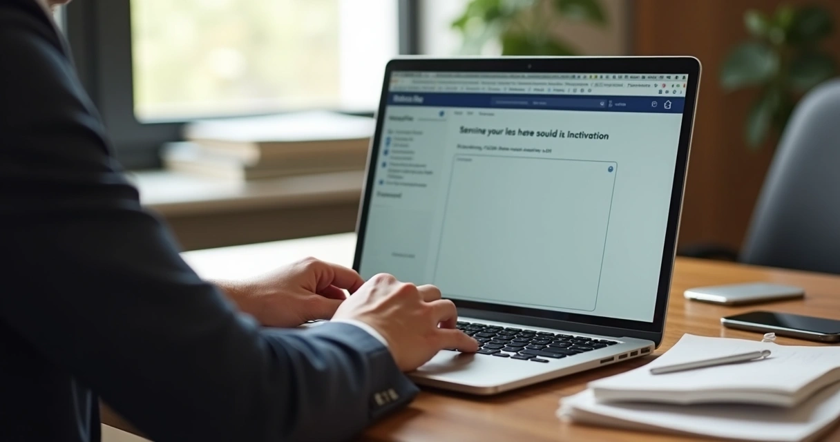 Cliente enviando dúvida em proposta digital pelo notebook 