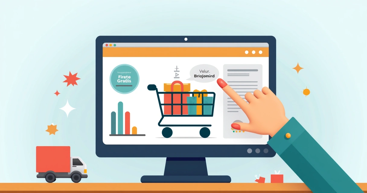 Consumidor comprando kit e visualizando frete grátis no Shopee