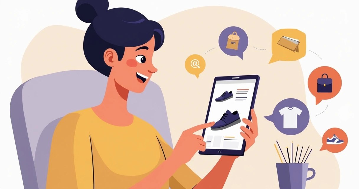 Cliente escolhendo produto em um catálogo digital do WhatsApp 