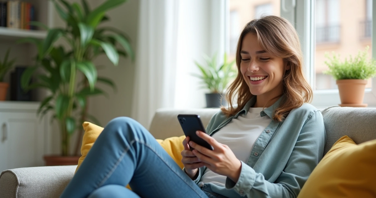 Cliente satisfeito após atendimento automatizado via chatbot 