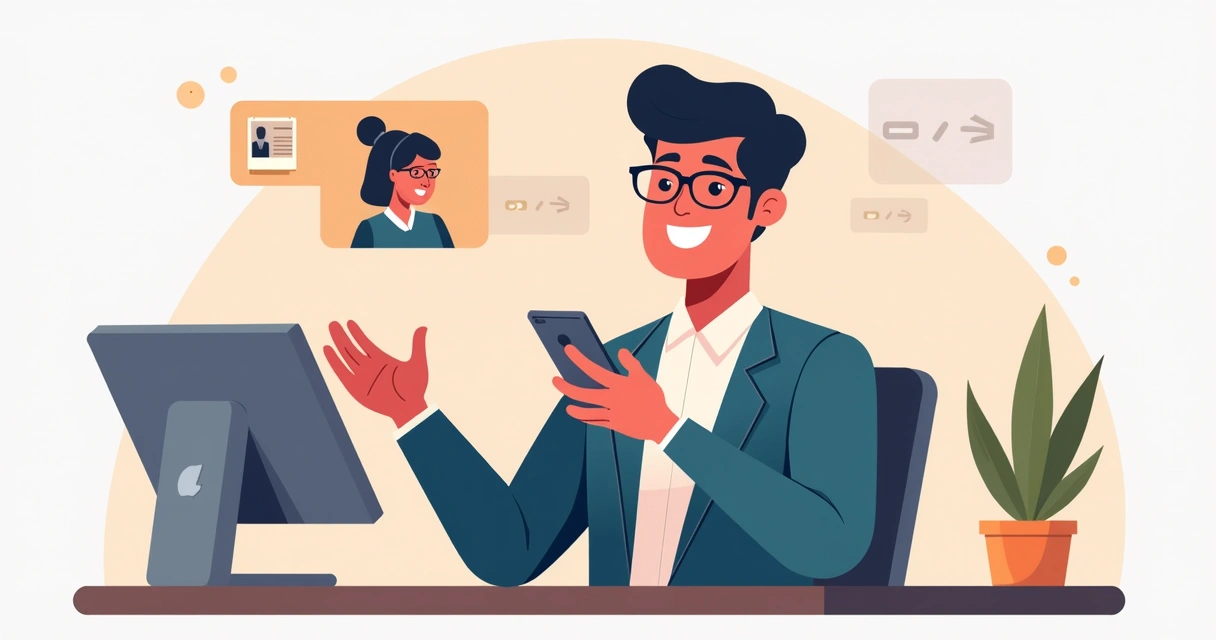 Cliente satisfeito após atendimento automatizado 