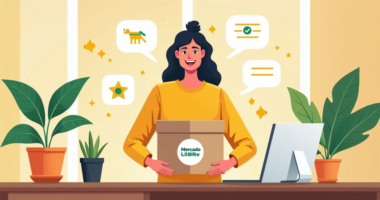 Cliente satisfeito segurando caixa de produto