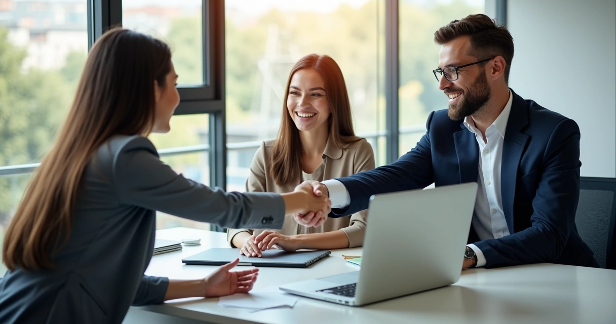 Cliente satisfeito recebendo suporte pós-venda