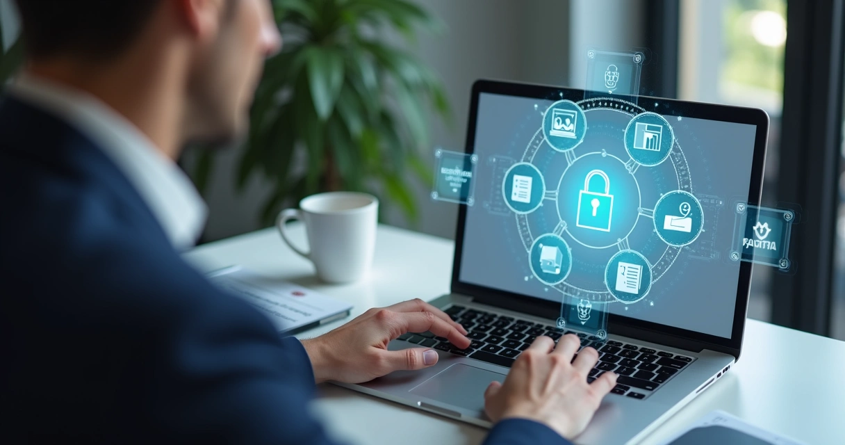 Cliente acessando painel para upload de documentos financeiros de forma autônoma 