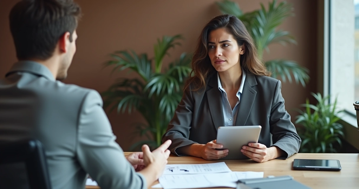 Atendente ouvindo cliente insatisfeito e resolvendo o problema 