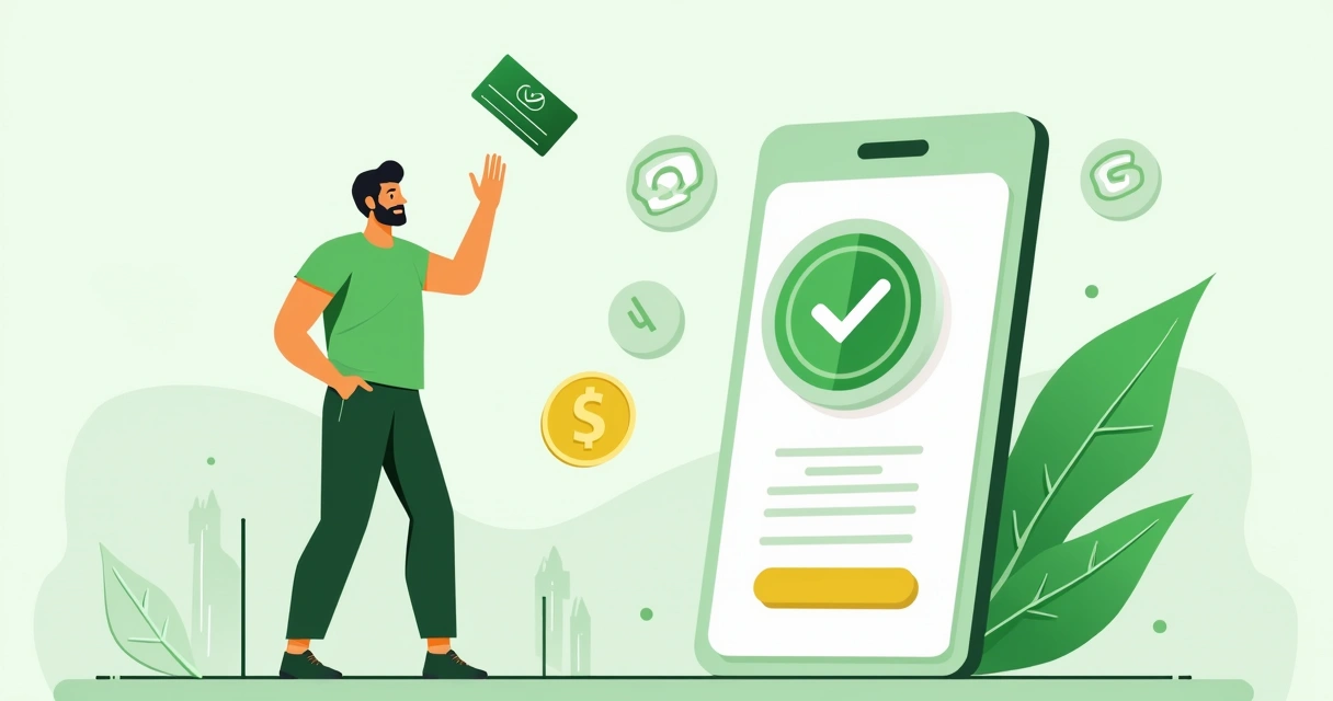 Cliente satisfeito com aprovação de pagamento online 