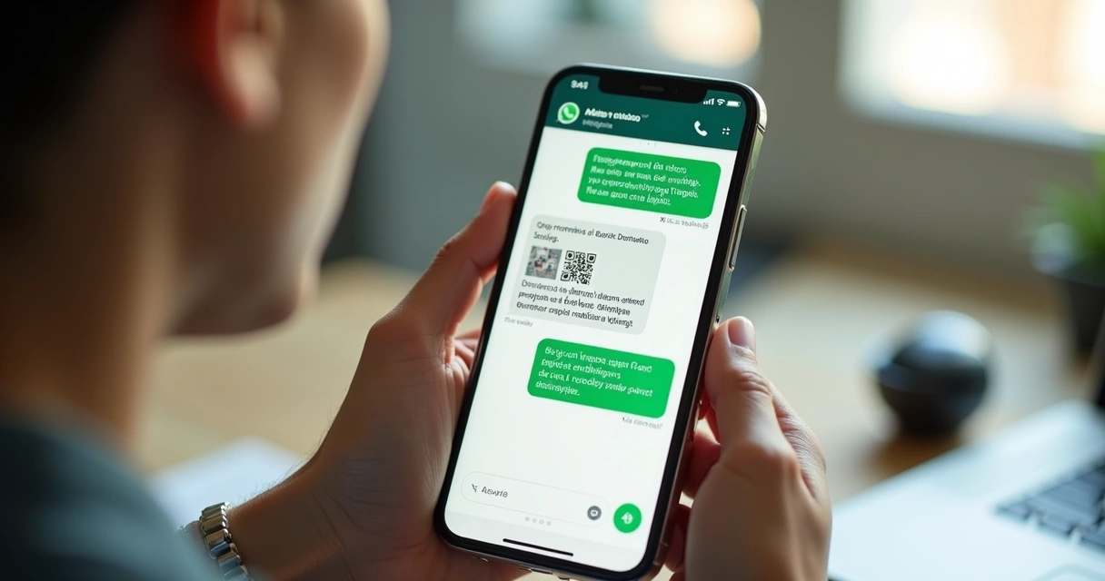 Cliente visualizando cobrança e pagamento Pix no celular 