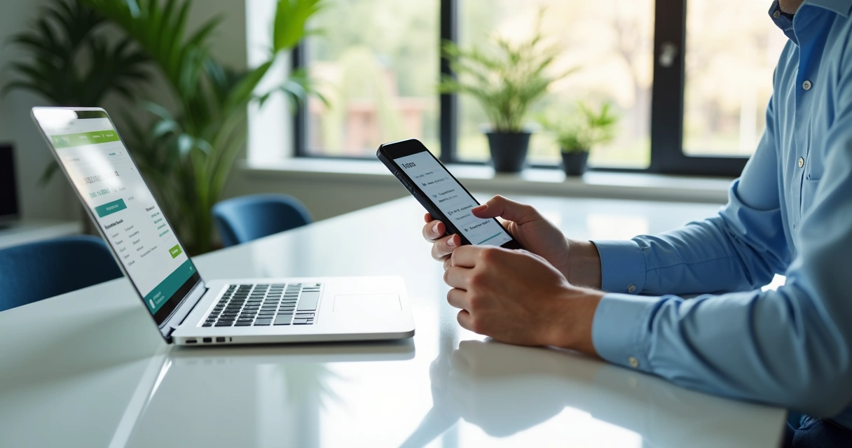 Pessoa usando celular para efetuar pagamento com link de pagamento 