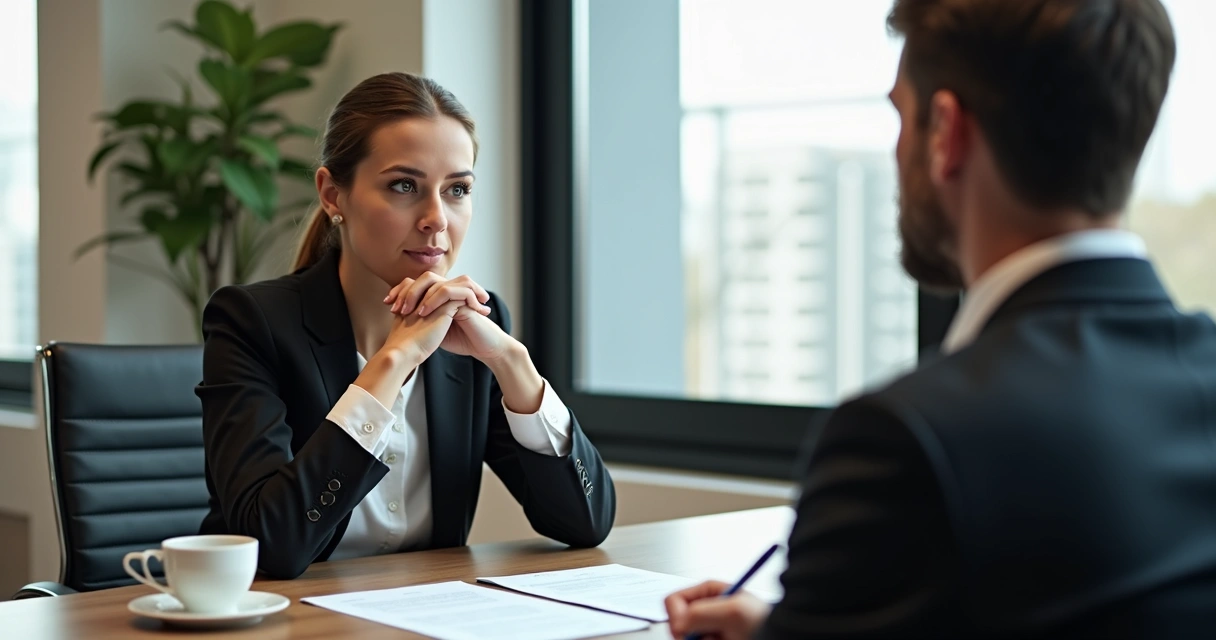 Cliente pensativo diante de proposta de venda 