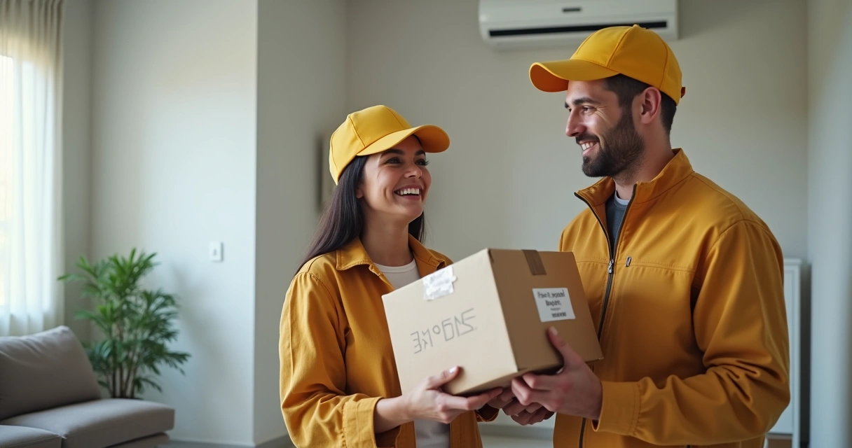 Cliente recebendo entrega expressa em São Paulo
