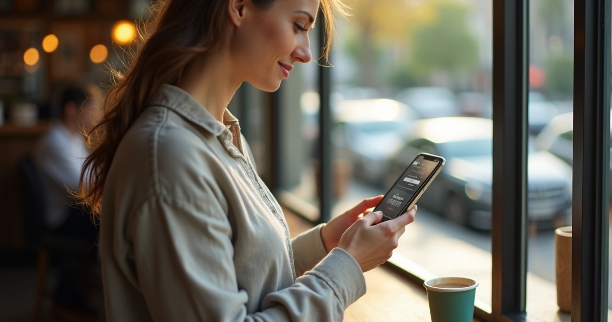 Cliente recebendo lembrete de agendamento no celular 